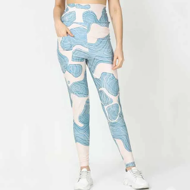 Wholesale Digital Printed Sublimation Women High Waist Yoga Pants