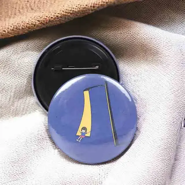 Sublimation pin badge printing 