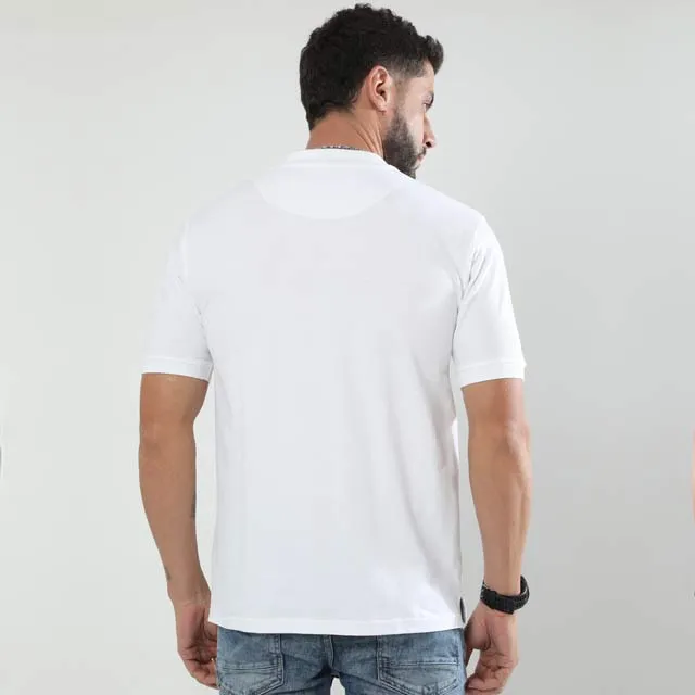 White polo t-shirt qikink