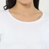 Womens white full sleeve t-shirt qikink