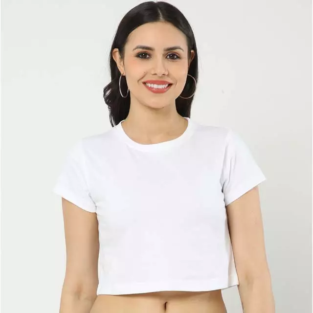 White Crop Tops For Women