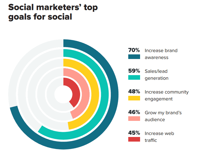 goals-of-social-media-marketers-chart-qikink