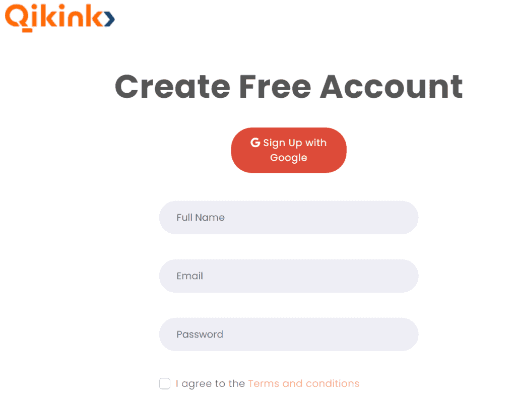 how-to-start-a-clothing-brand-qikink-sign-up-form