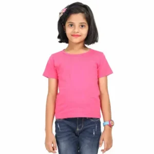 pink girls t-shirt dropshipping qikink