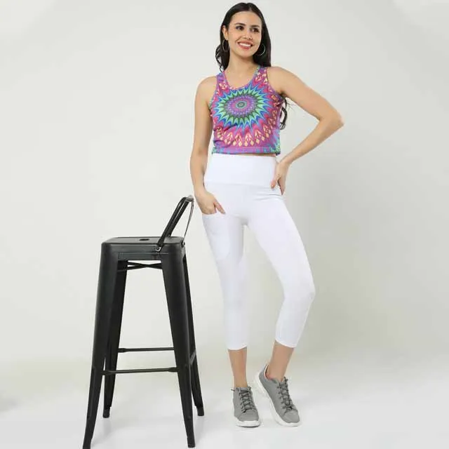 Cotton Stretchable Capri Leggings at best price in Delhi by Kelson