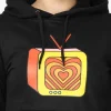 qikink Printed crop hoodie