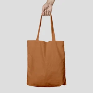 Khaki zipper tote bag qikink