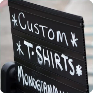 Finding a printing service for customized t-shirts for friends