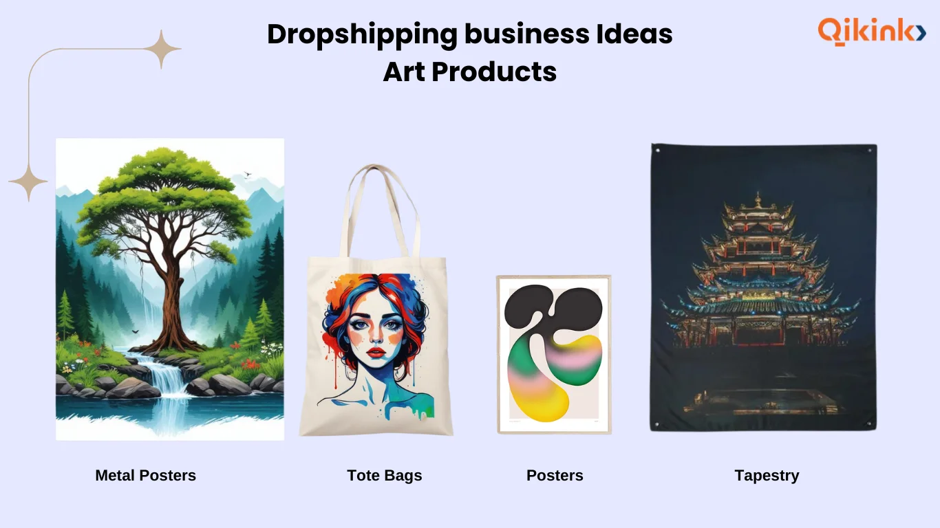 art product dropshipping ideas