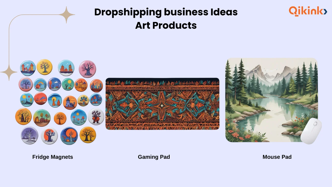 dropshipping business ideas art products