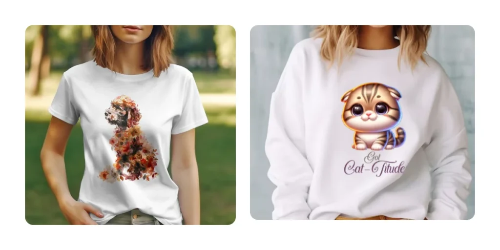 Animal and pet designed t shirt