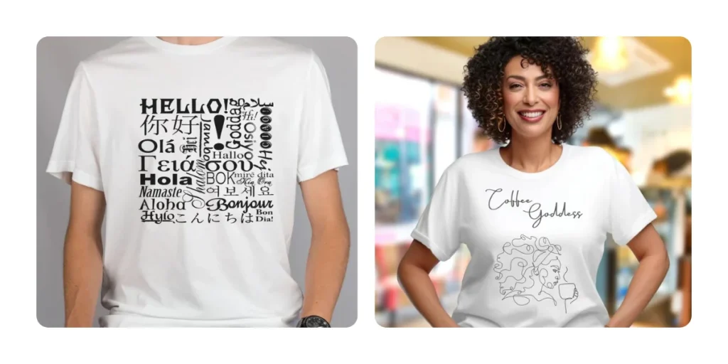 Ethnic and Language t-shirt design