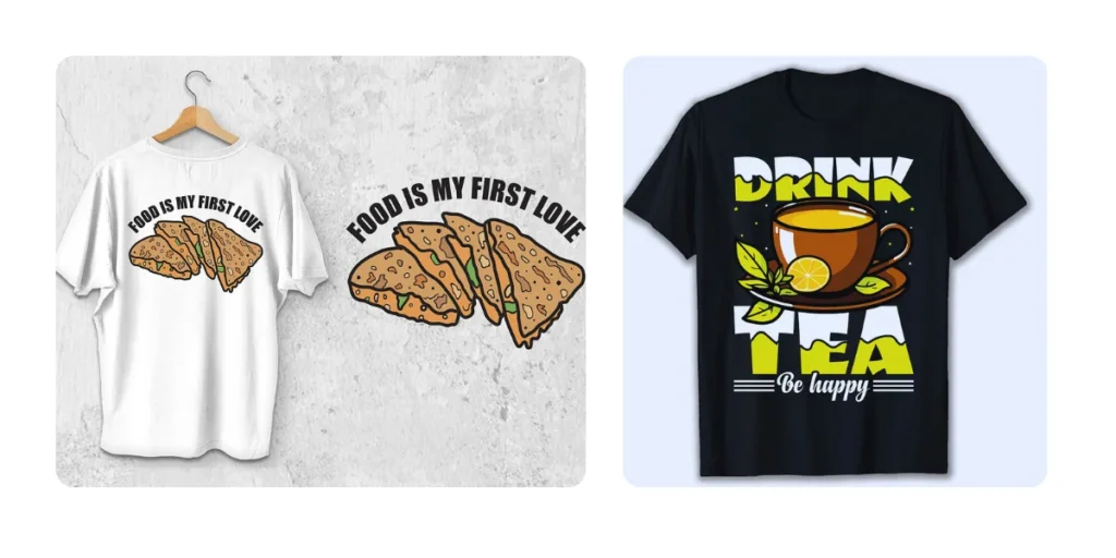 Food and Drinks t-shirt design