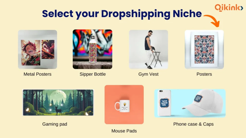 branded dropshipping with selecting