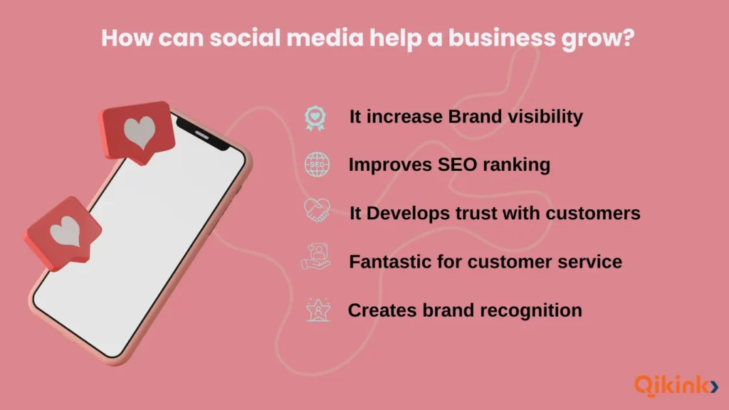 social media help a business grow