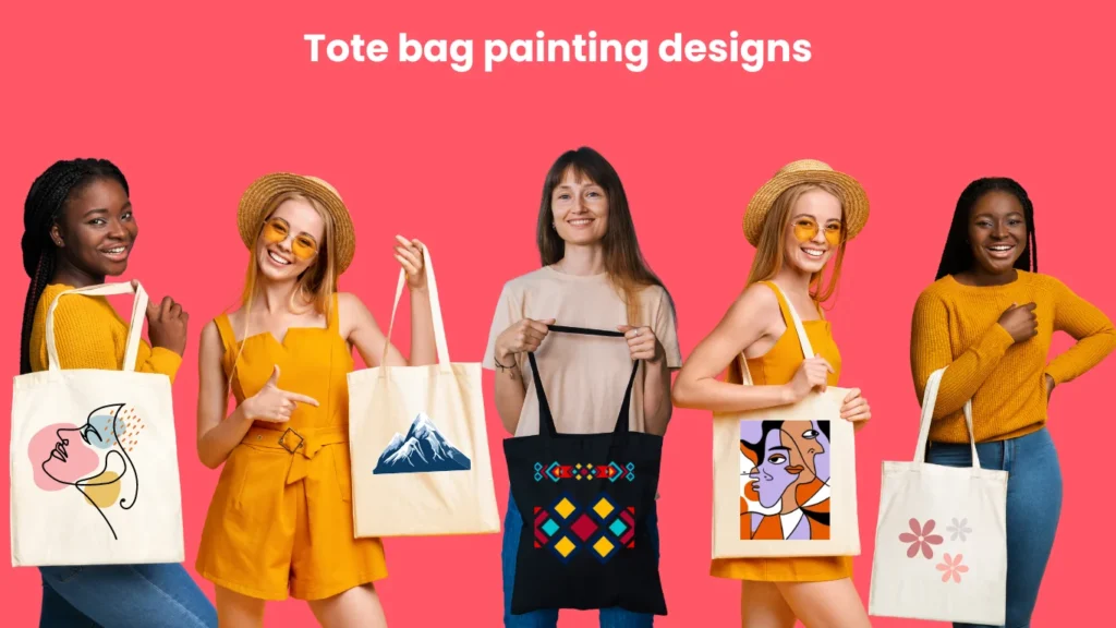 Tote bag painting designs