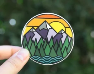 mountain sticker