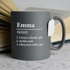 Name definition mug design