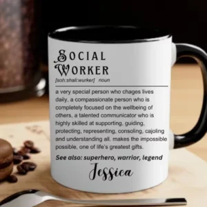 Social worker mug design