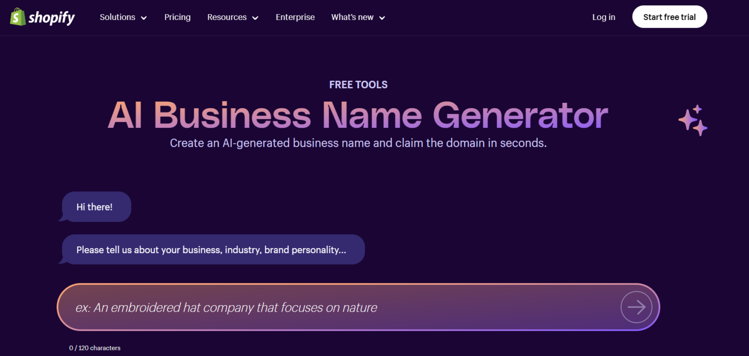 Shopify Business Name Generator