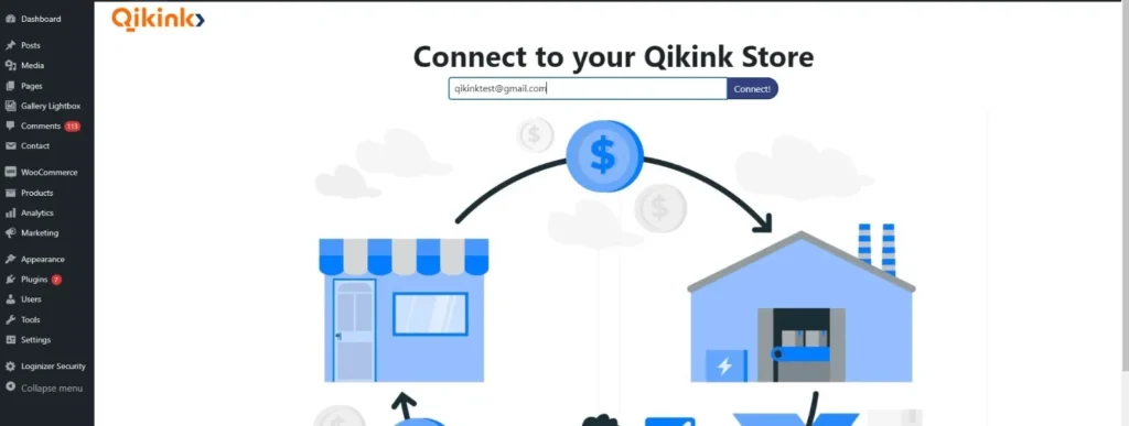 Connect To Your Store-WooCommerce for Dropshipping in 2025-Qikink