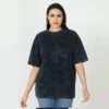 Acid wash oversized t-shirt women qikink print on demand