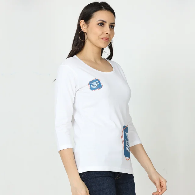 women long sleeve t-shirt printing qikink