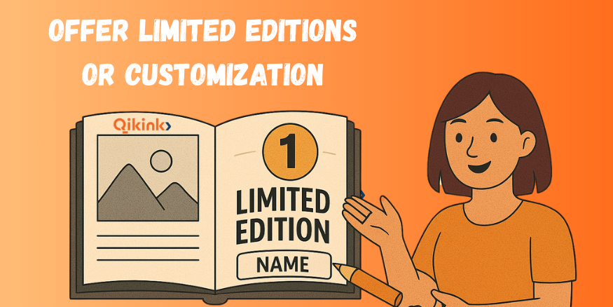 Offer limited editions or customisations to sell photography prints​ online - Qikink