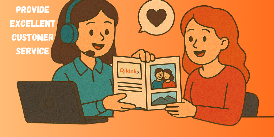 Provide excellent customer service for selling photography prints​ online - Qikink