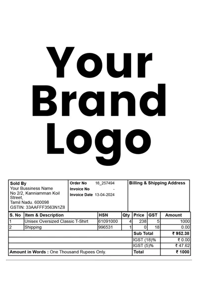 free brand logo invoice qikink